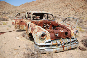 Summer Road Trip 423 UT - Crater Island - Tungsten Mill - Rusty Car